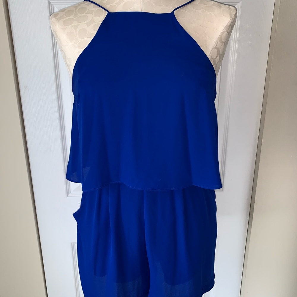 Blue express strappy romper
